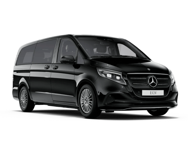 Mercedes-Benz EQV opéré par FCLS pour transport professionnel multi-passagers électrique à Paris, en France et en Europe